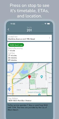 Miami Beach Trolley Tracker ဖန်သားပြင်ဓာတ်ပုံ 3