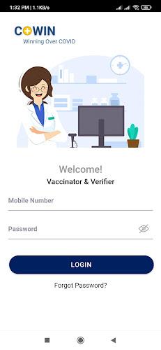 Schermata Co-WIN Vaccinator App 1