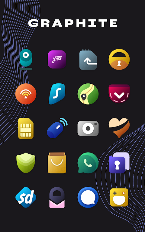 Graphite Icon Pack Mod Screenshot 3