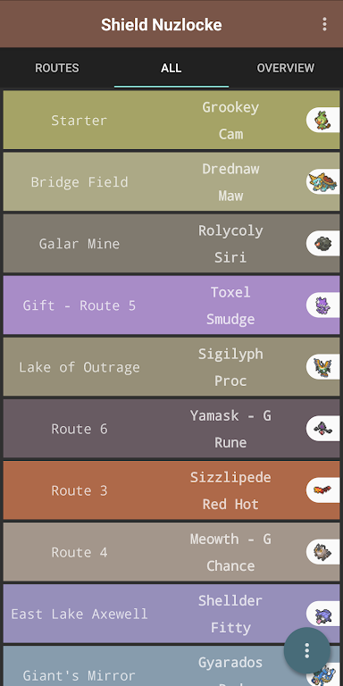 Route Chart - Nuzlocke Tracker - No Ads Schermafbeelding 3