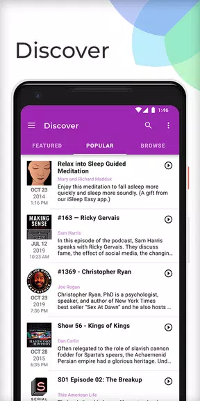 Podcast Guru - Podcast App ဖန်သားပြင်ဓာတ်ပုံ 3