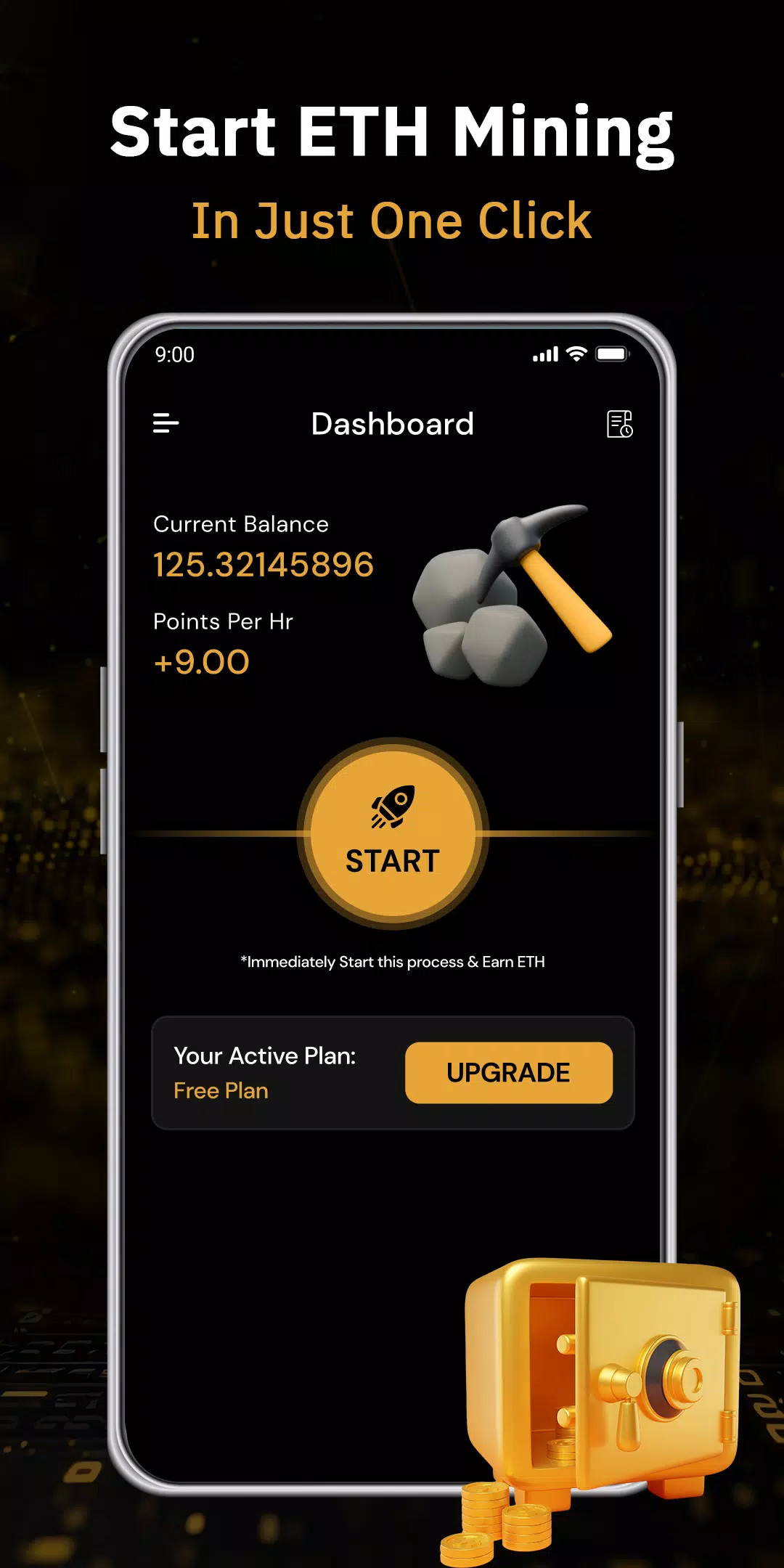 ETH Cloud Miner- Earn Ethereum Screenshot 2