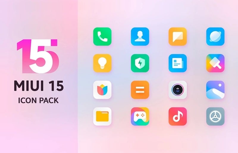 Mi15 Icon Pack Schermafbeelding 1