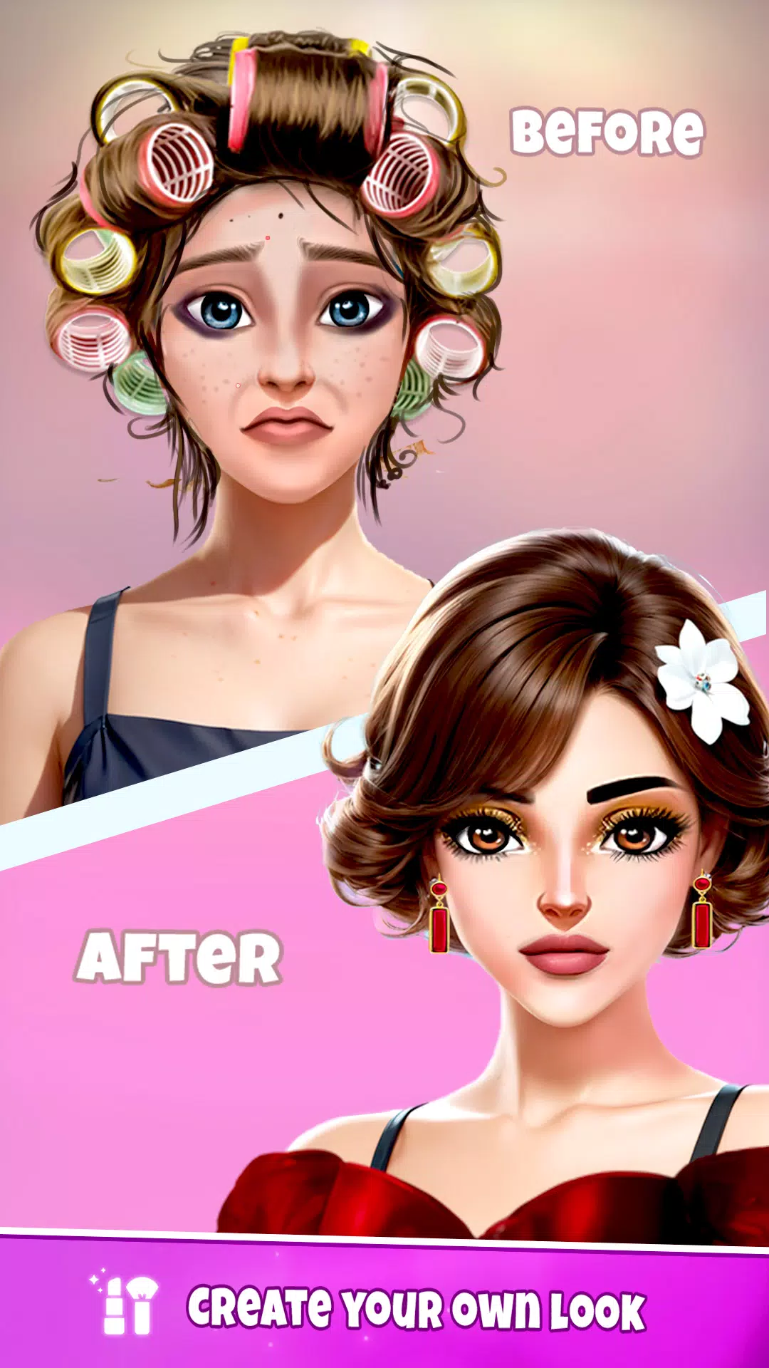 Fashion Dress Up, Makeup Game Ekran Görüntüsü 2