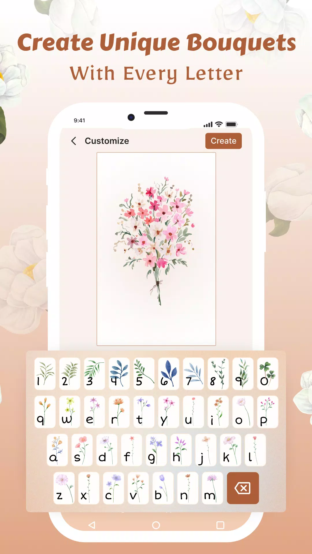 Flower Language Wallpaper DIY Capture d'écran 1