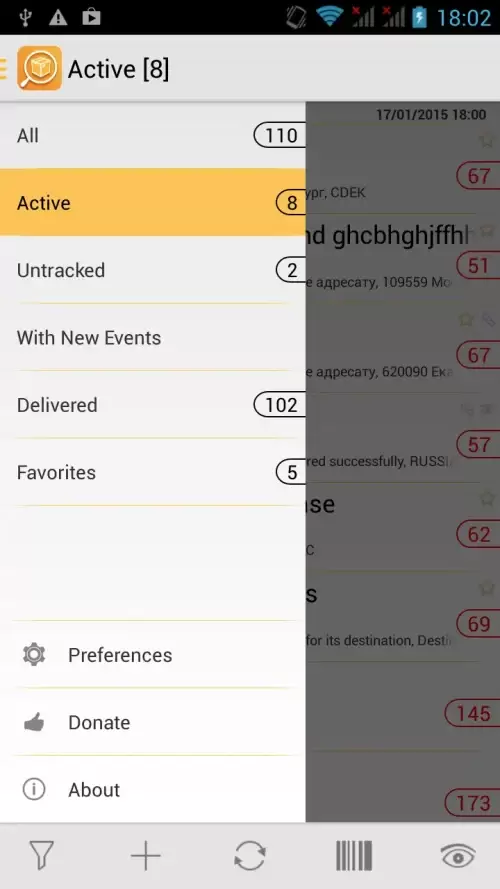 TrackChecker Mobile Screenshot 3