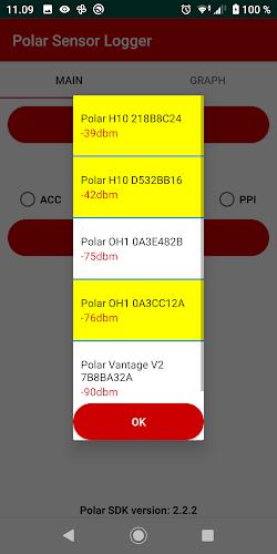 Polar Sensor Logger 스크린샷 2