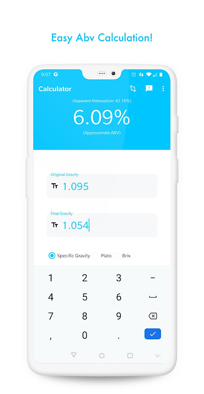 Simple ABV Calculator Zrzut ekranu 1