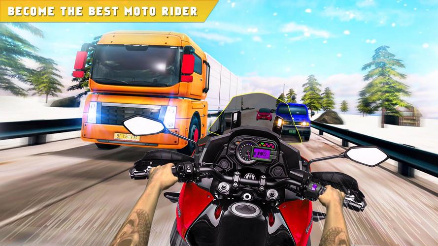 Highway Traffic Bike Race Moto 스크린샷 4