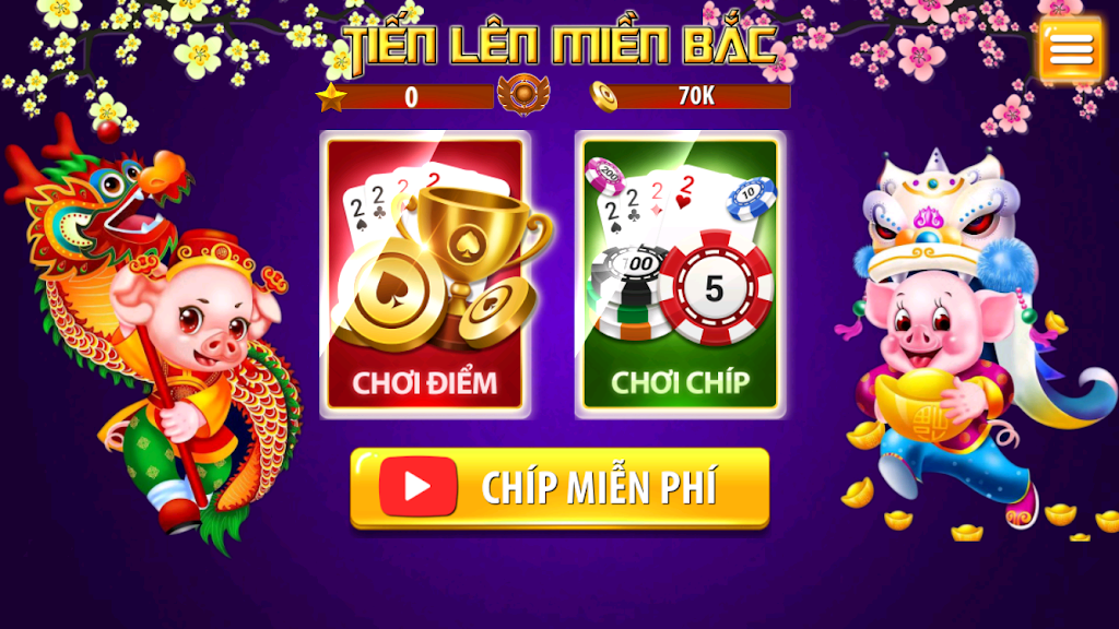 Tien Len Mien Bac - Tien Len Dong Chat Dong Mau Schermafbeelding 1