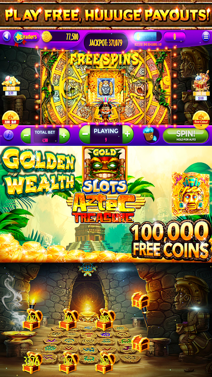 Slots! Azetc Gold Treasures Vegas Slot machines スクリーンショット 2