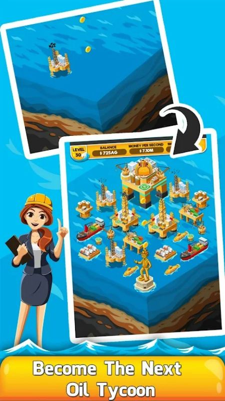 Oil Tycoon 2: Idle Miner Game應用截圖第3張