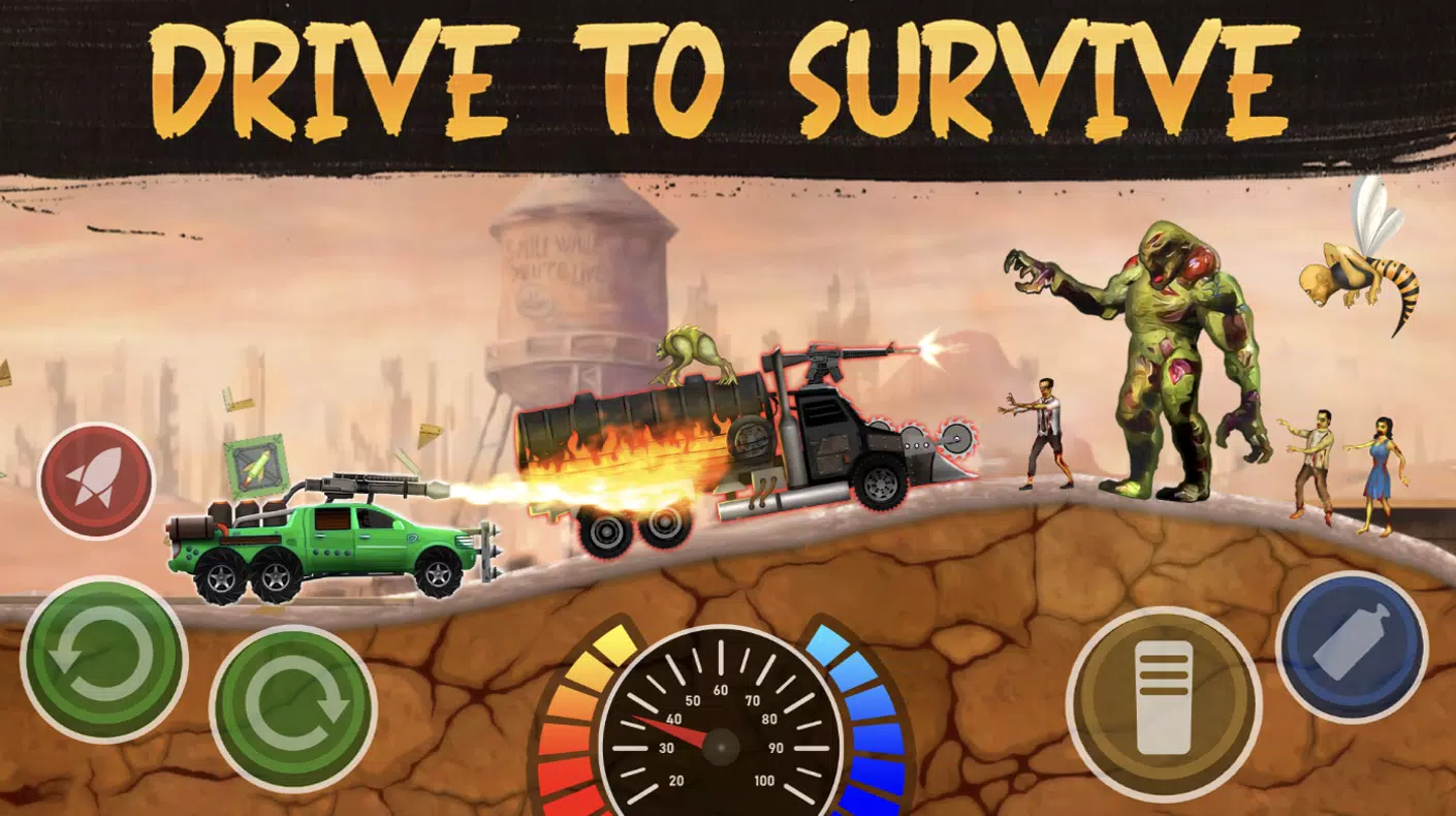 Zombie Crash Racing Ảnh chụp màn hình 1