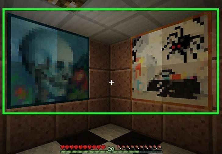 Minecraft में एक पेंटिंग कैसे लटकाएं