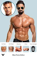 Man Fit Body Photo Editor: Abs 스크린샷 1