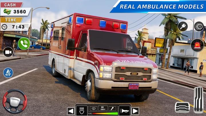 Rescue Ambulance American 3D Ekran Görüntüsü 4