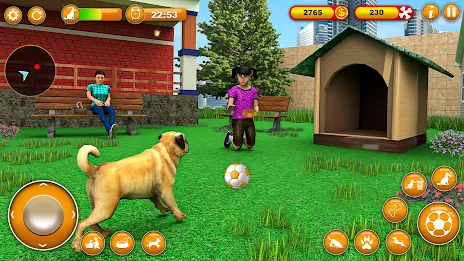 Pet Dog Family Adventure Games Schermafbeelding 1