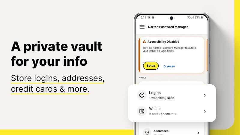 Norton Password Manager Schermafbeelding 2