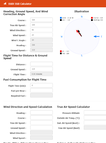 E6BX E6B Calculator 스크린샷 2