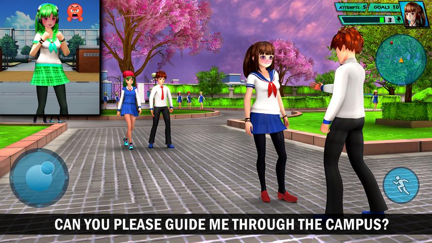 School Love Life: Anime Games Скриншот 3