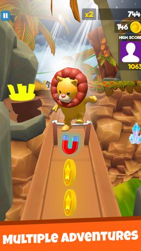 Jungle Run Animal Running Game Captura de tela 3