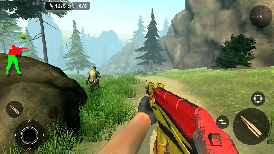 Commando Strike Offline Game Captura de pantalla 1