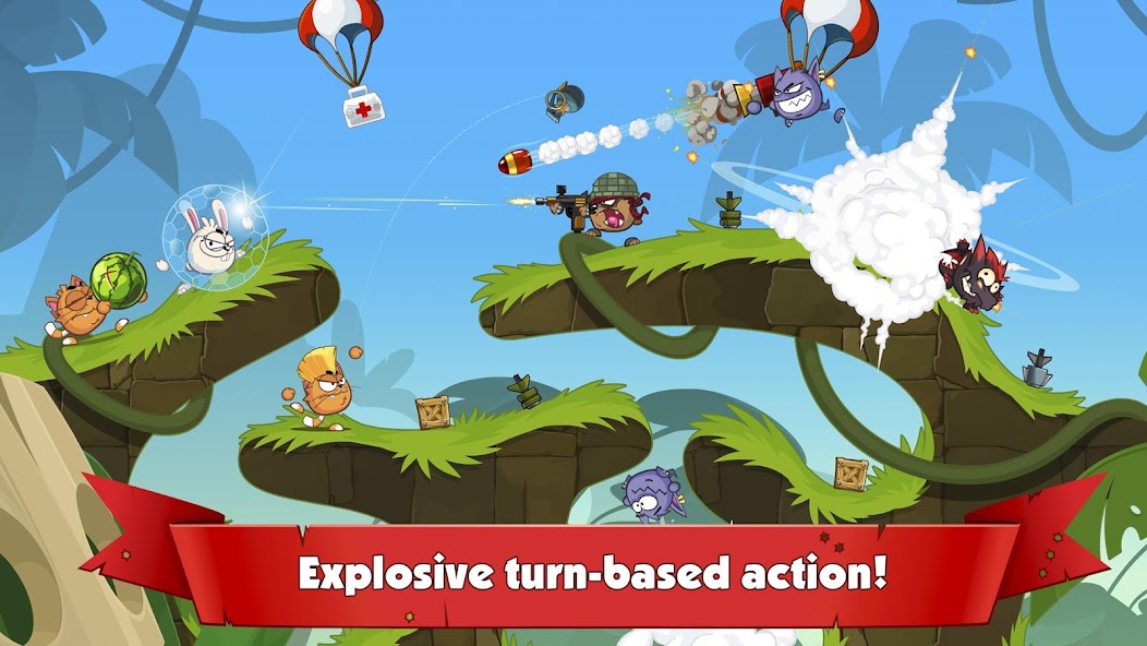 Wormix: PvP Tactical Shooter Mod স্ক্রিনশট 1