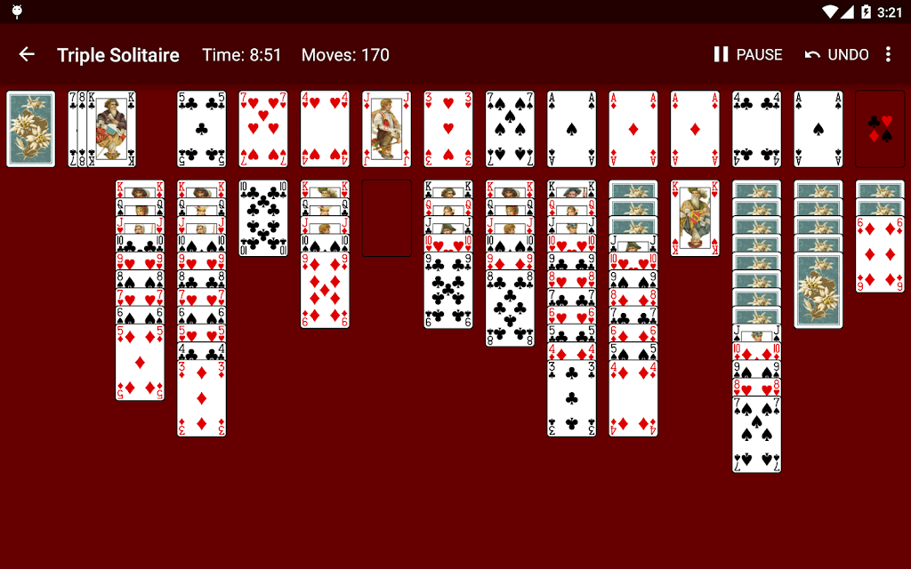 Triple Solitaire Captura de tela 1