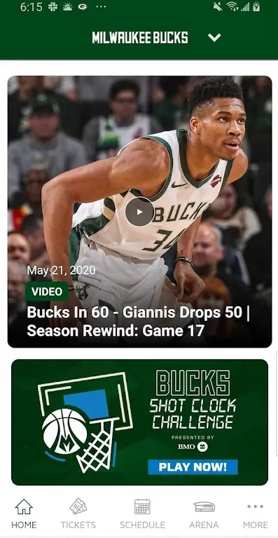 Bucks & Fiserv Forum App स्क्रीनशॉट 1