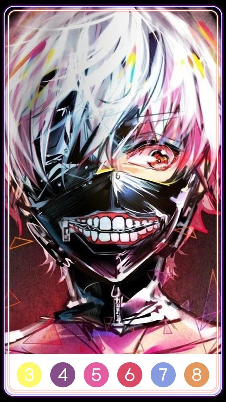 Tokyo Ghoul Paint by Number Capture d'écran 3