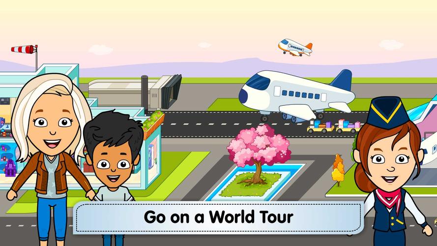 ティジ空港:キッズの私の飛行機ゲーム スクリーンショット 1