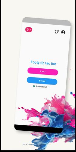 Footy tic tac toe Captura de pantalla 1