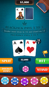 Casino BlackJack 21 Card Game ဖန်သားပြင်ဓာတ်ပုံ 2