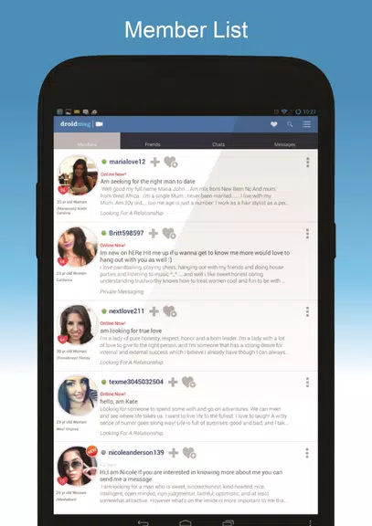 DroidMSG - Chat & Video Calls应用截图第1张