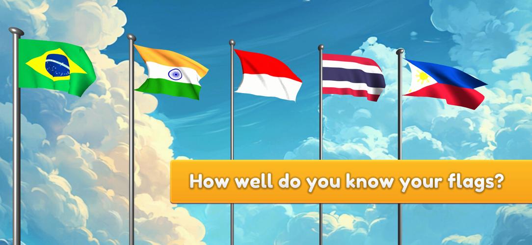 Flag Naming Trivia Guess Quiz Ảnh chụp màn hình 2
