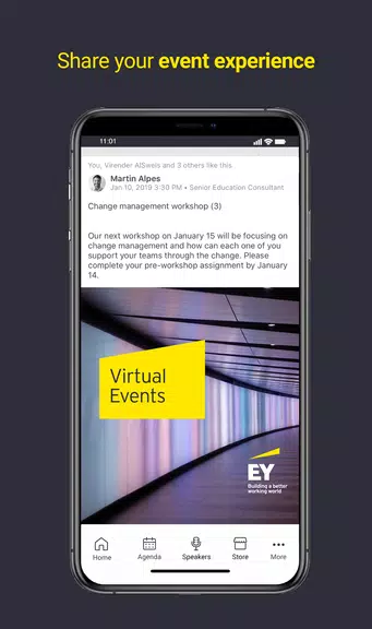 EY Virtual Events Tangkapan skrin 3