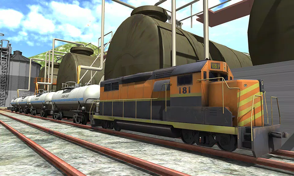 Oil Tanker Train Driving Sim 스크린샷 1