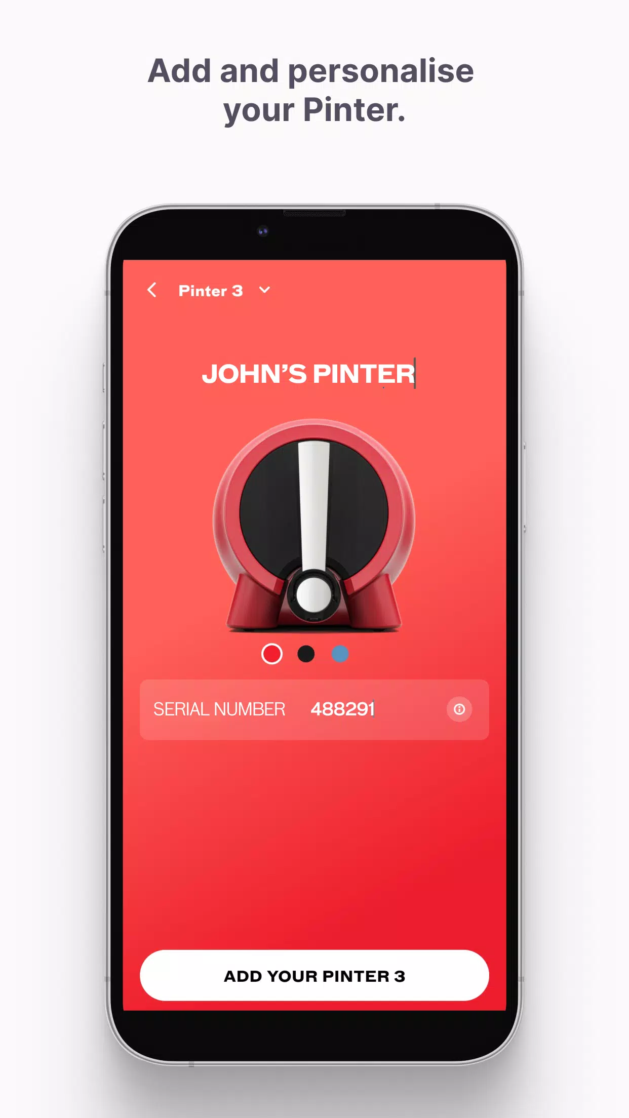 Schermata Pinter App 2