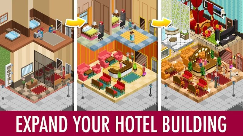 Hotel Tycoon Empire: Idle game Schermafbeelding 4