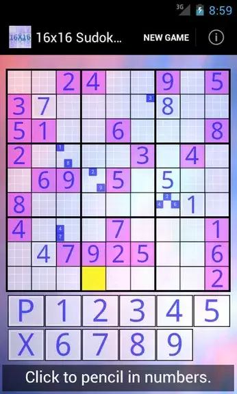 16x16 Sudoku Challenge HD ภาพหน้าจอ 2