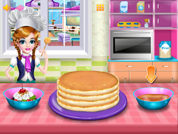 Girls cooking special cake 스크린샷 1