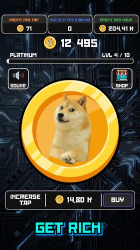 Crypto Clicker Doge Coin Idle Capture d'écran 4