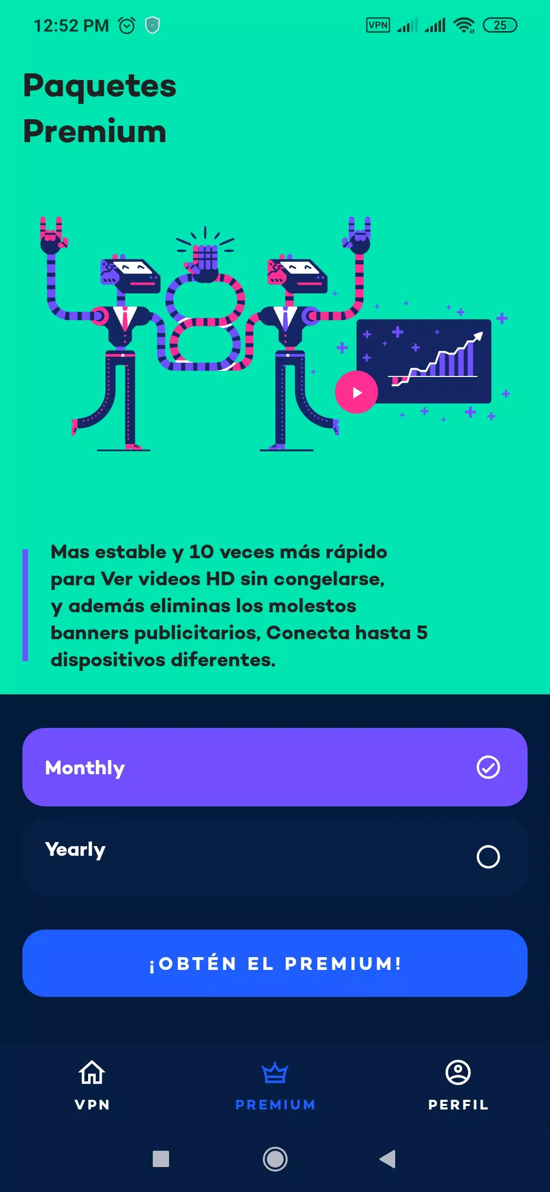 YouVPN: VPN Gratis 2021, VPN Servidor Proxy Rápido スクリーンショット 1