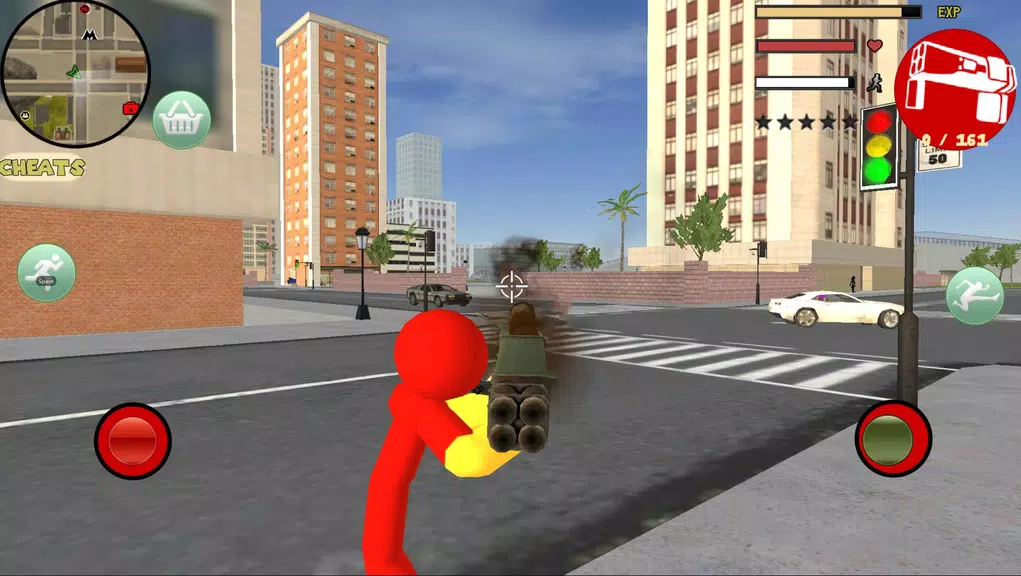 Iron Stickman Rope Hero Gangst Capture d'écran 2