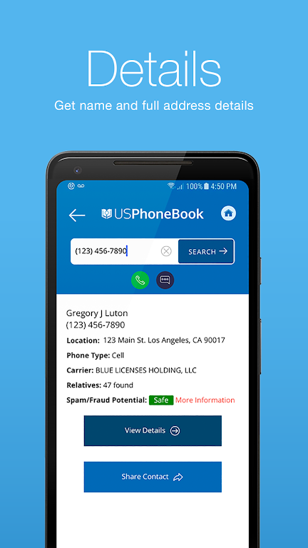 USPhoneBook Tangkapan skrin 4