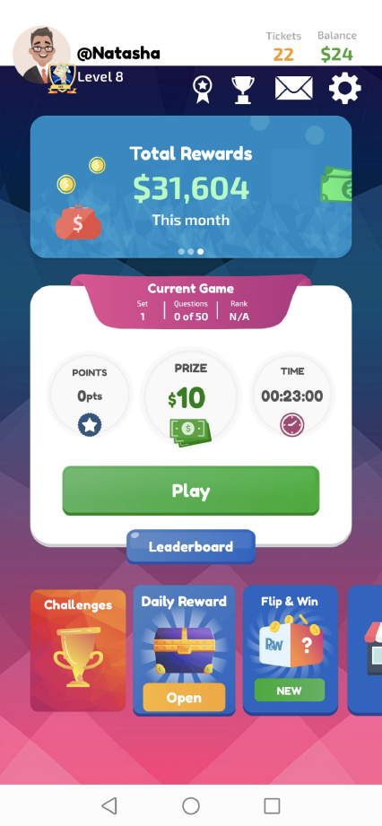 Schermata Play and Win-Win Cash Prizes! 1