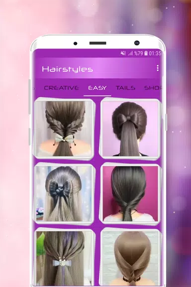 Schermata Hairstyles Step by Step Videos 3