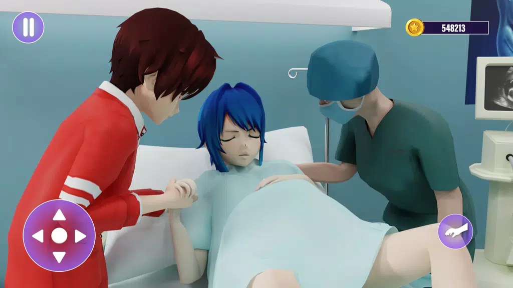 虛擬孕媽媽：動漫女孩家庭遊戲應用截圖第1張