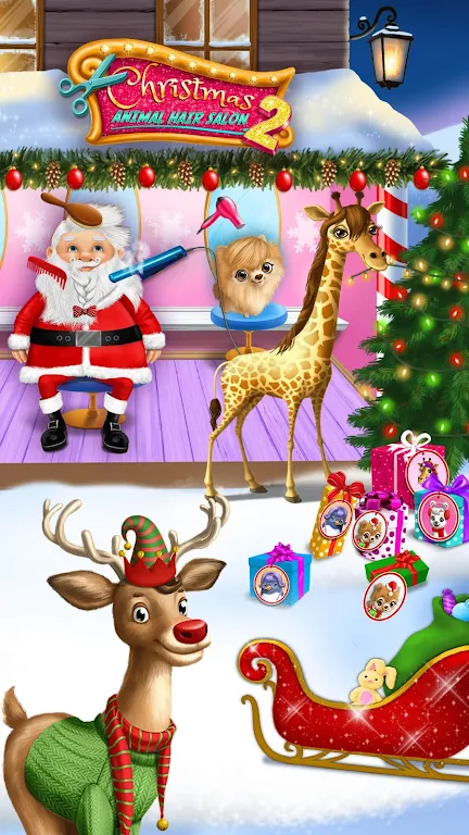 Christmas Animal Hair Salon 2 Screenshot 3