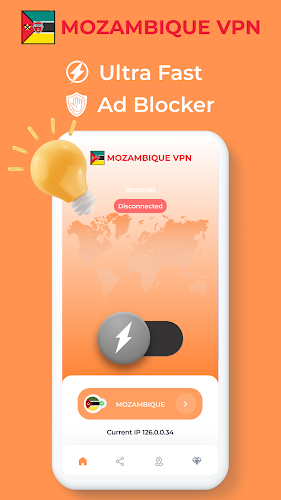 Mozambique VPN - Private Proxy Capture d'écran 1